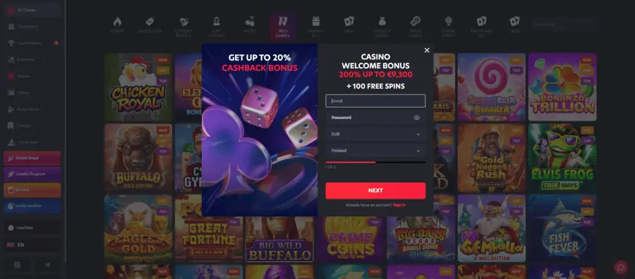 1red casino uk
